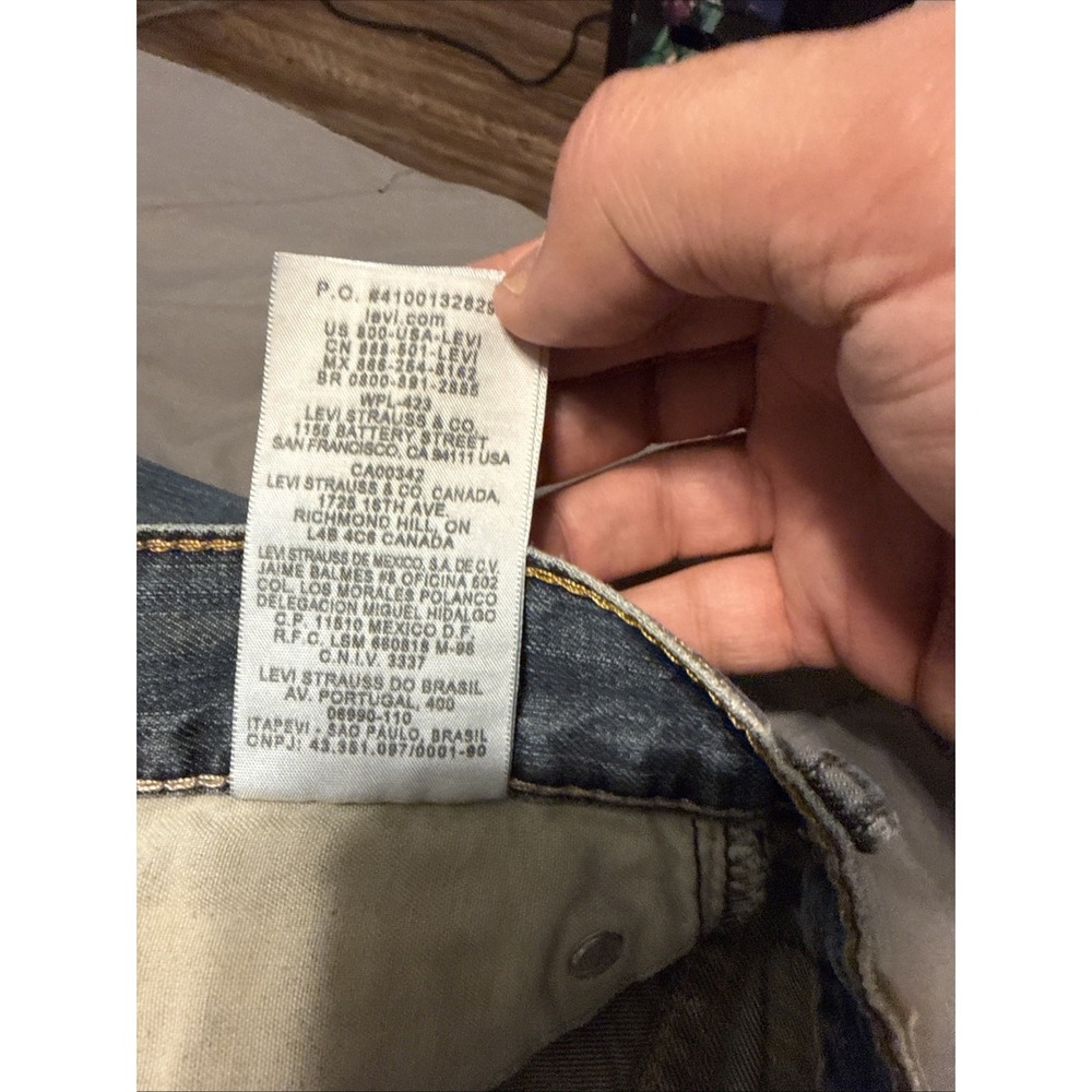 VTG Y2K Levis 569 Jeans Fits Mens 34x32 Blue Loose Straight Denim Baggy Wide Leg - Picture 8 of 11